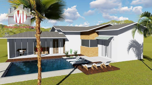 Lindo Projeto, Com Escritura, 3 Dormitórios, Piscina, Campinho, Área Gourmet, À Venda, 1900 M² Por R$ 530.000 - Zona Rural - Pinhalzinho/sp - Ch0909