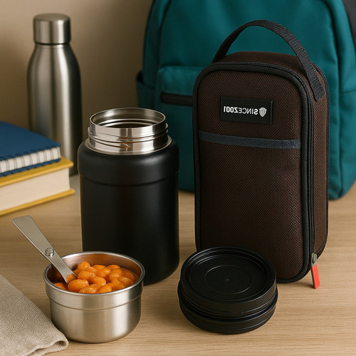 Termo Acero Inoxidable Comida Camping Termos 800ml + Cuchara