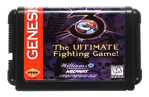 Cartucho Juego Sega Genesis 16 Bit Mortal Kombat 3 Ultimate