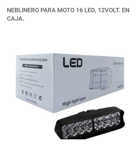 Faro Neblinero Para Autos, Camionetas, Sub, Moto De 16 Led 