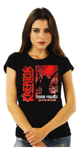 Polera Mujer Kreator Terror Prevails Live At Hard Rock Festi