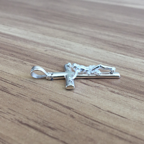 Imagen 4 de 10 de Dije Cristo De Plata .925 Hombre Mujer Agálea Joyería