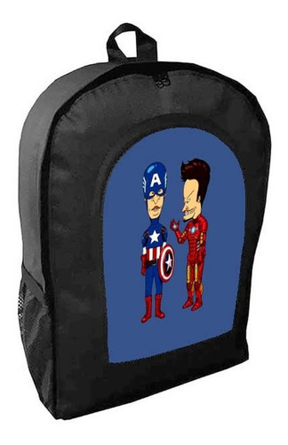 Mochila Negra Beavis And Butthead Adulto / Escolar B12