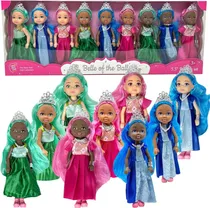 Comprar Juego De Muñecas Pequeñas Con Mini Muñecas Princesas Para De