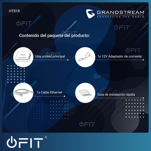 Imagen 6 de 9 de Gateway Grandstream 8 Puertos Fxs + 2 Perfiles Sip Gigabit