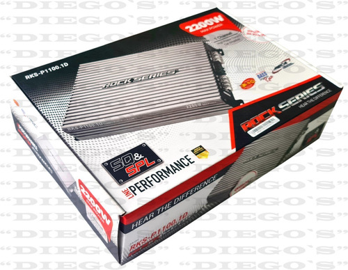 Imagen 2 de 7 de Amplificador Rock Series Rks-p1100.1d 2200w Clase D 1 Canal