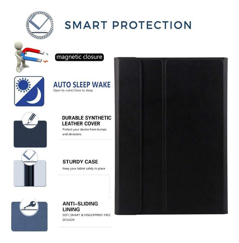 Z Funda Con Teclado Bluetooth Para Tab A 2019 10.1 T510/t515