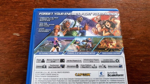 Street Fighter X Tekken Ps Vita Envío