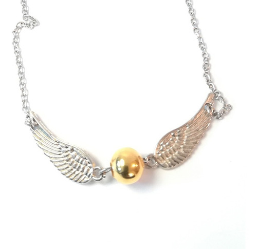 Collar Snitch Dorada  Harry Potter  Quidditch Con Alas Hp