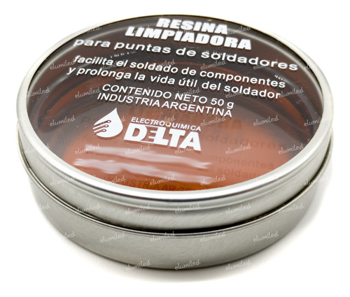 Resina Limpiadora De Punta Soldador 50g Delta Electronica