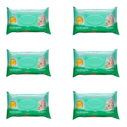Feelclean Baby Toalhas Umedecidas C/100 (kit C/06)