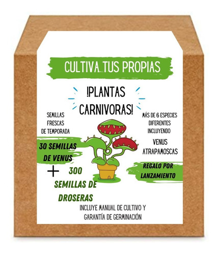 Kit De Cultivo Siembra De Semillas De Plantas Carnivoras