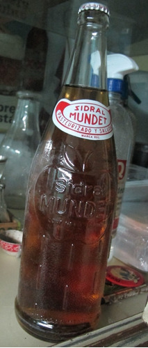  Botella Refresco Lleno Sidral Mundet Familiar   Año 1992