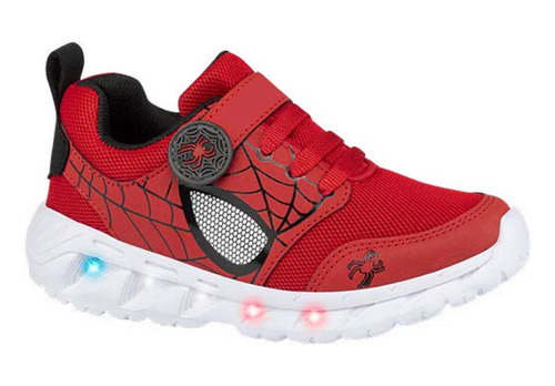 Tenis Casual Urbano Con Luces Urban Shoes Rojo Niño 681