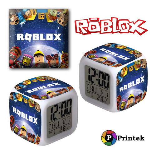 Reloj Despertador Iluminado Roblox - Printek