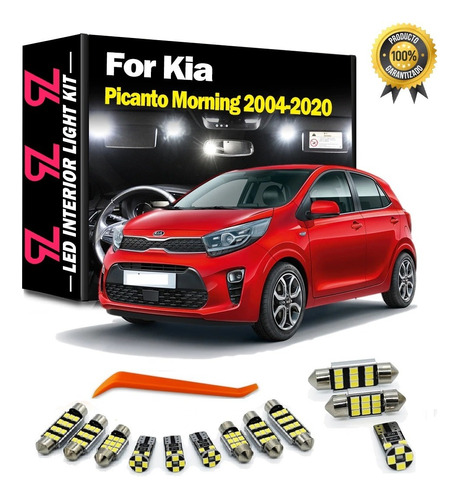 Kit Luces Led Interior Para Kia Morning 2004 A 2023 8pcs Rz