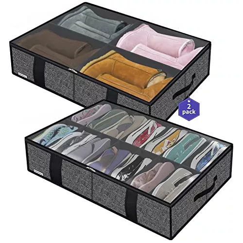 CASATUA Caja Organizadora Zapatos Set X4 Banhaus Zapatero Apilable - Blanco