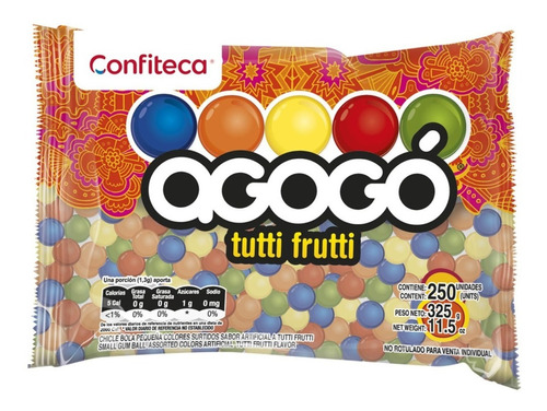 Chicle Bola Mini Agogo Tutifrutti - g a $0