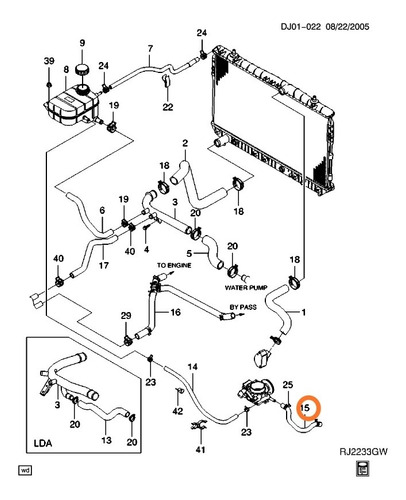 Imagen 2 de 2 de Manguera Cuerpo Aceleración Optra Desing