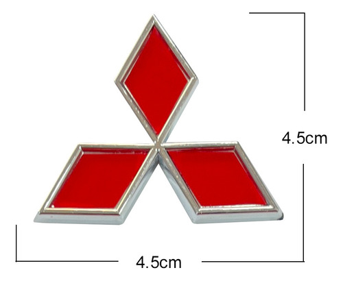 Emblema Logo Mitsubishi Pequeño ( Incluye Adhesivo 3m)