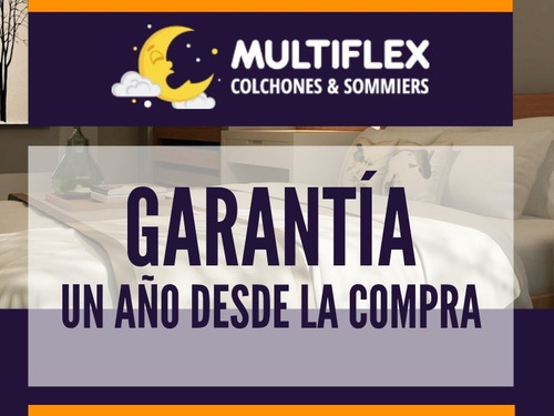 Imagen 8 de 8 de Base Sommier Multiflex Box 2 Plazas 130 - 140 Cm Cama