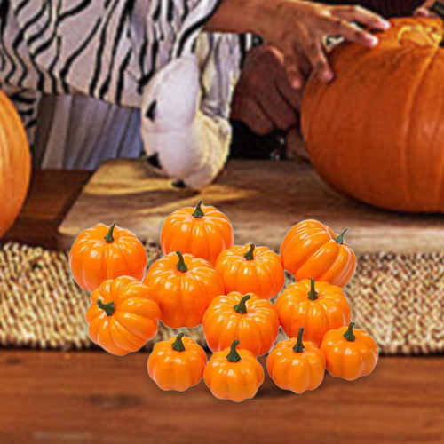 12 Calabazas Decorativas, Calabazas De Cosecha, Accesorios