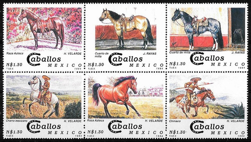 Fauna - Caballos De Raza - México - Serie Mint