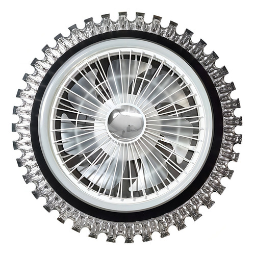 Ventilador De Techo 3 Modos Luz 6 Velocidades 7 Aspas Timer 52 Cm 60 Hz Ven35cvar2 Opalinas Plástico 7