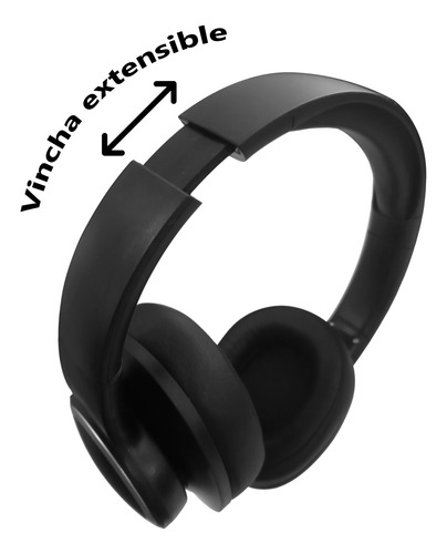Auriculares Bluetooth Vincha Panacom Inalámbricos Negro Negro