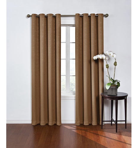 Cortinas De Ventana De Ojal Térmico Opacas Modernas Para Dor