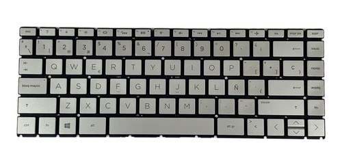 Teclado Portatil Hp 14-ce 14-da 14-cd 14-cm Iluminado Gris