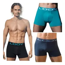 Comprar Pack X3 Lody Boxer Hombre Liso Algodon\u002Flycra A 742 T M-xl