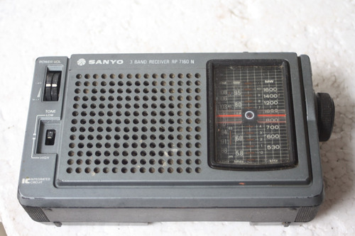Radio Sanyo Rp 7160 N Nao Funciona Sucata De Peças Preto (Usado)