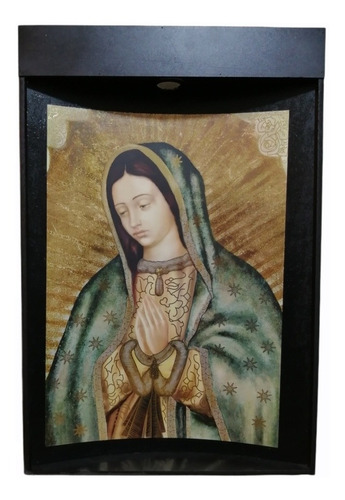 Cuadro Virgen De Guadalupe De Busto Con Lampara