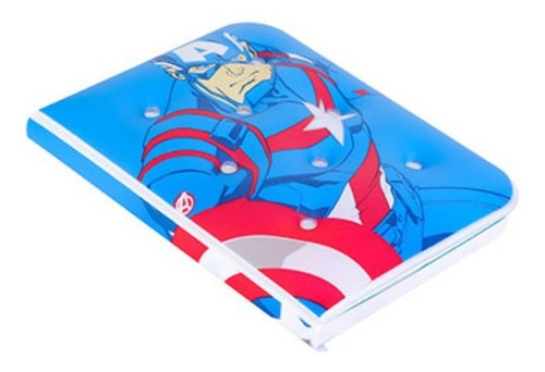 Imagem 2 de 3 de Caderno Capa De Almofada Capitão América - Miniso Marvel