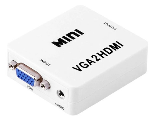 Adaptador Vga A Hdmi Conversor Full Hd 1080p Alta Calidad