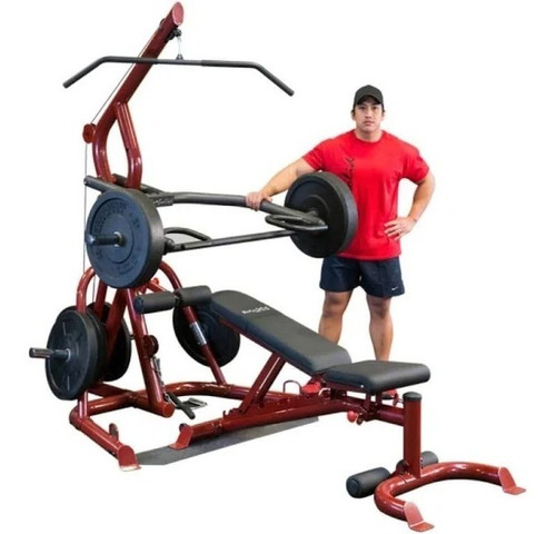 Body Solid Glgs100p4 Corner Leverage Gym Package