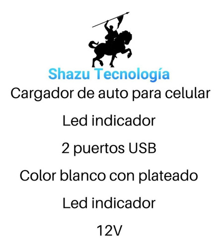 Cargador Auto Para Celular Para Samsung Motorola LG Xiaomi