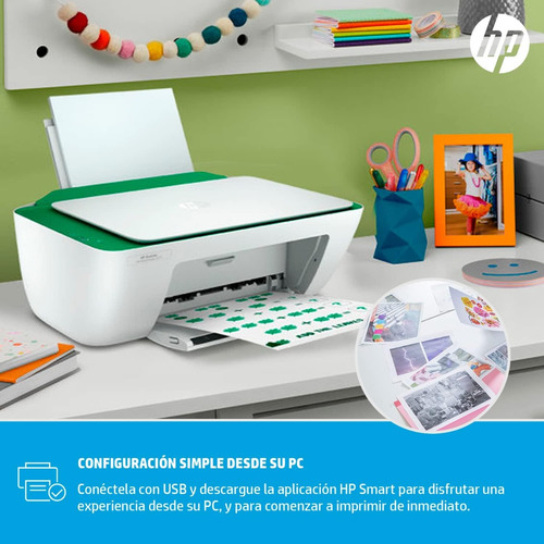 Impresora Hp Deskjet Ink Advantage 2375 Blanca Y Verde (Reacondicionado)