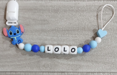 Portachupetes Personalizados De Silicona Stitch