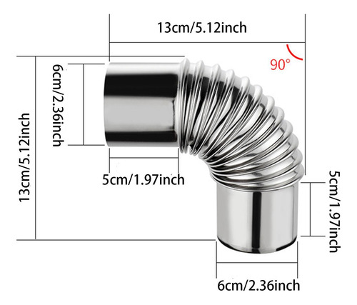 Conducto De La Tubería De Ventilación Del Calentador Del