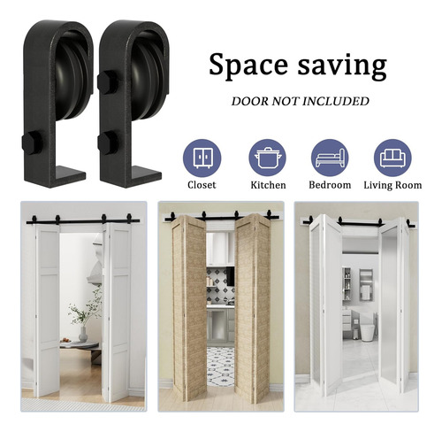 Kit De Herrajes Para Puerta De Granero Plegable De 60 Pulgad