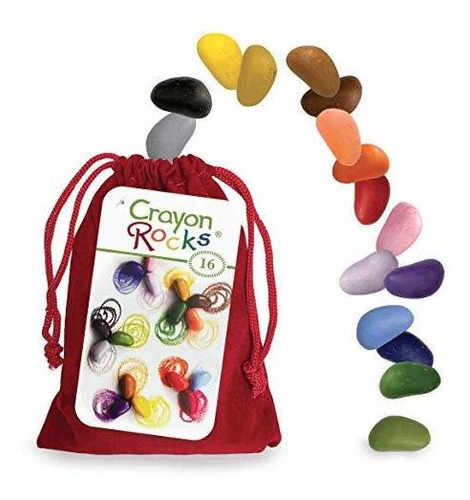 Trípode Crayon Rocks, Crayones En Forma De Roca, 16 Unidades