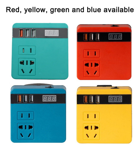 Inversor De Litio, Batería De 120 W, Pantalla Multifunción