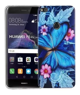 Capa Rosa Tpu Huawei P8 P9 Honor 8 Lite 2017 Pelicula Vidro
