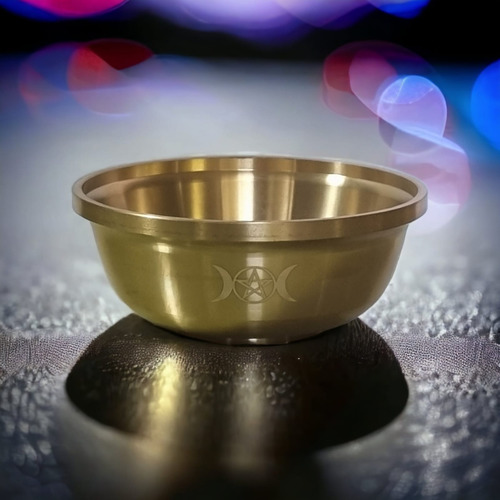 Cuenco Dorado Para Altar Tres Diosas