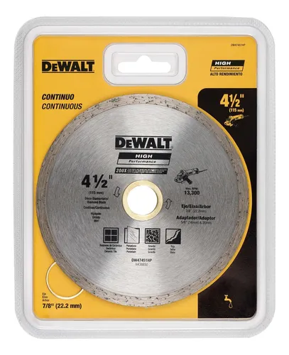 Disco Diamantado Continuo De 4-1/2 Dewalt Dw47451hp