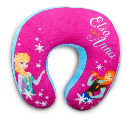 Almofada De Viagem Infantil Nasa Anna & Elsa Frozen - Disney Cor Rosa