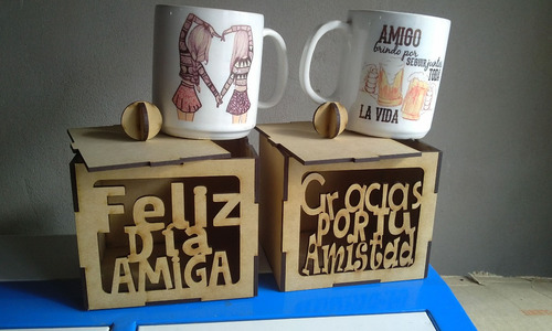 Cajas Para Tazas Del Dia Del Amigo/a