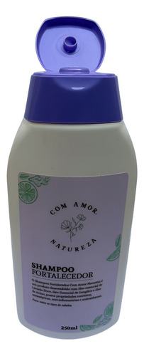 Shampoo Fortalecedor Natural 250ml | Aloe Vera E Gengibre